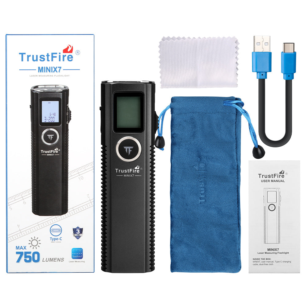 TrustFire MiniX7: Multi-function rangefinder flashlight(GET 20% OFF AND A GIFT WITH YOUR PURCHASE)