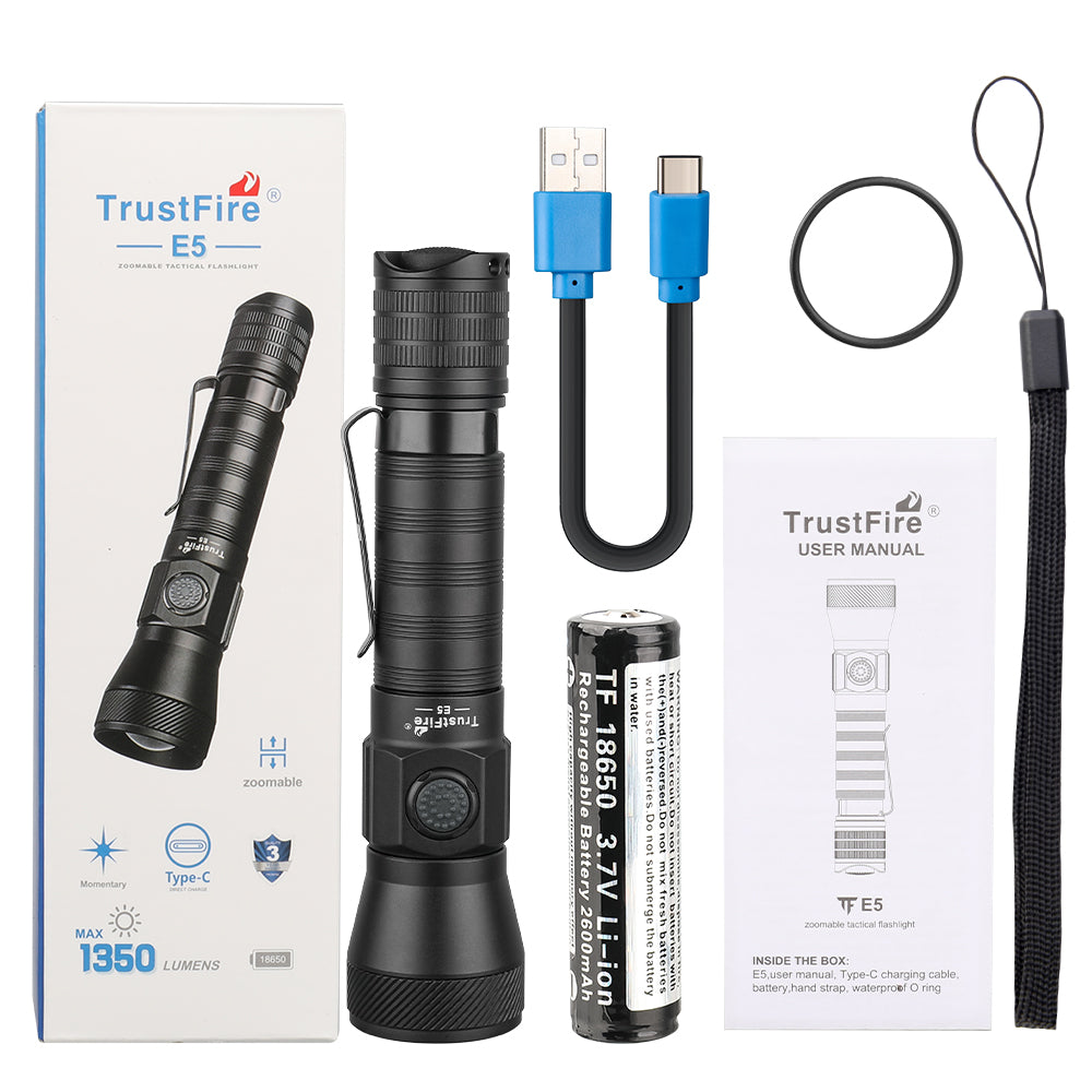 E5 ZOOM FLASHLIGHT(GET 20% OFF AND A GIFT WITH YOUR PURCHASE)