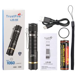 L2S-SE  Flashlight has a maximum brightness of 1050 lumens and is stable and reliable in outdoor activities (disposable battery)