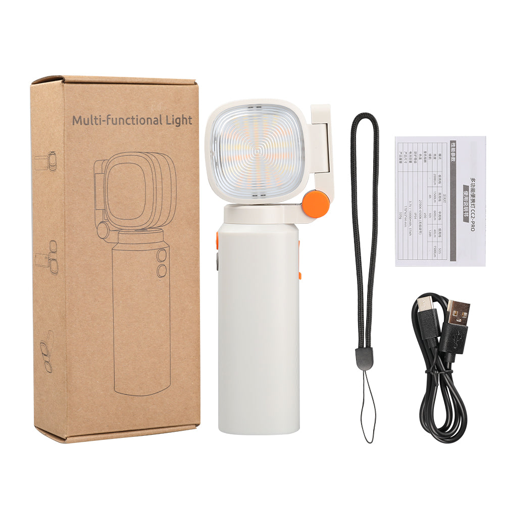 Trustfire C20 Camping Lights 6500K Floodlight 10000mAh Telescopic Lantern With Tripod RGB Atmosphere Light Fill Light Flashlight