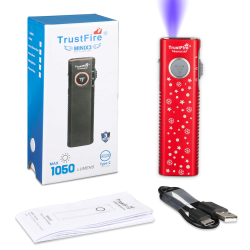 TrustFire MINIX3 EDC Multi-Function Flashlight Available with white light, flood light, green laser, and UV or red light options(GET 20% OFF AND A GIFT WITH YOUR PURCHASE)