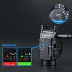 TrustFire GM23S Light 800 Lumen Rail Mount C-Type Rechargeable Tactical Light with Green Aiming Laser (Get 20% Off and Free Gifts with Your Purchase)