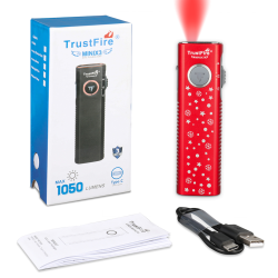 TrustFire MINIX3 EDC Multi-Function Flashlight Available with white light, flood light, green laser, and UV or red light options(GET 20% OFF AND A GIFT WITH YOUR PURCHASE)