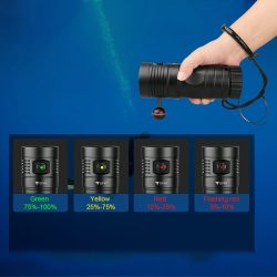 Trustfire DF90 Dive Light - 15000LM Bright Scuba Diving Flashlight, 70M Underwater Torch for Deep Sea Cave Diving and Underwater Photography(GET 20% OFF AND A GIFT WITH YOUR PURCHASE)