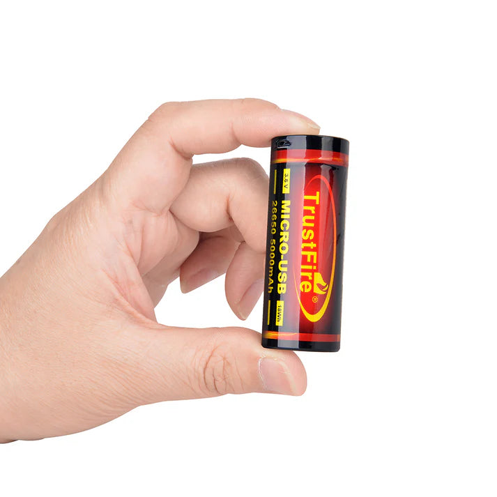 TrustFire 26650 USB Rechargeable Battery 5000mAh