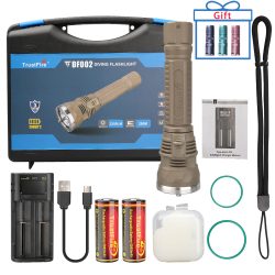 TrustFire DF002 Doomsday Underwater Diving Flashlight 3200 Lumens IPX8 Waterproof Diving Flashlight(GET 20% OFF AND A GIFT WITH YOUR PURCHASE)