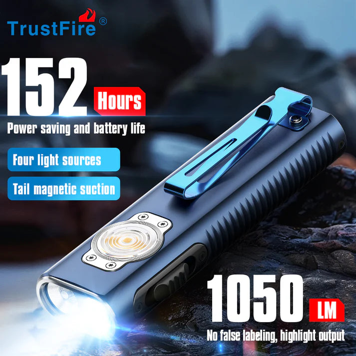Desert Yellow-TrustFire Mini X3 EDC Multi-Function Flashlight Available with white light, flood light, green laser, and UV or red light options(GET 20% OFF AND A GIFT WITH YOUR PURCHASE)