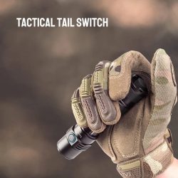 TrustFire T11R Rechargeable LED Tactical Flashlight, 1800 Lumens, Waterproof, Dual Switch, 22 Hours Battery Life