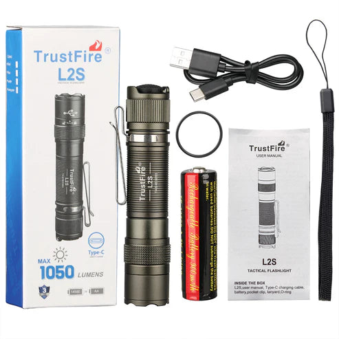 TrustFire L2S Flashlight 1050 Lumens IPX8 Waterproof