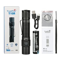 TrustFire T10R Rechargeable Flashlight 1800 Lumens