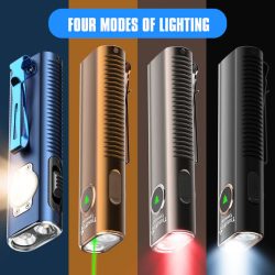 TrustFire MINIX3 EDC Multi-Function Flashlight Available with white light, flood light, green laser, and UV or red light options(GET 20% OFF AND A GIFT WITH YOUR PURCHASE)